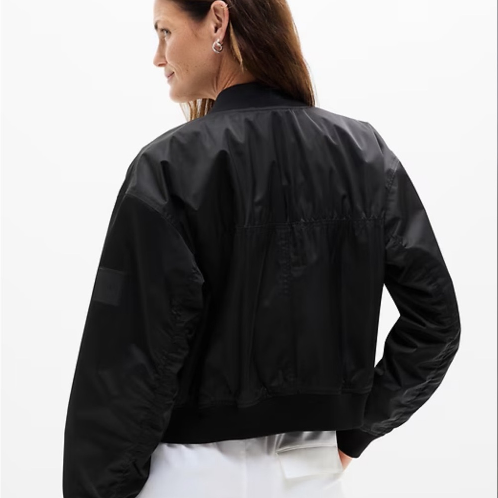 NWT Flex Bomber Women's Black Bomber Jacket size L - Picture 4 of 11